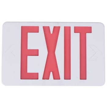 Commercial Electric 3.5-Watt Integrated Led White Redgreen Exit Sign 4.8 Volt Battery