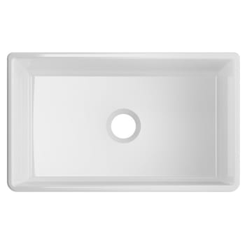 Image for Winpro 30" X 18" X 10" Farmhouse Apron Front Fireclay Single Bowl Sink White from HD Supply