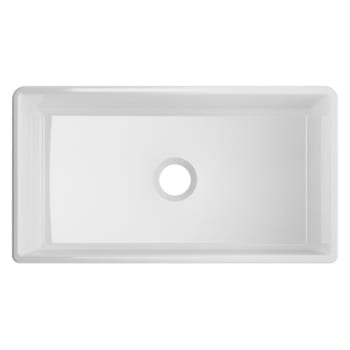 Image for Winpro 33" X 18" X 10" Farmhouse Apron Front Fireclay Single Bowl Sink White from HD Supply