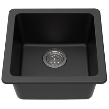 Image for Winpro 17" Dual Mount Granite Composite Bar Sink In Black from HD Supply