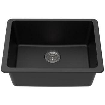 Image for Winpro 25" Undermount Granite Composite Single Bowl Sink In Black from HD Supply