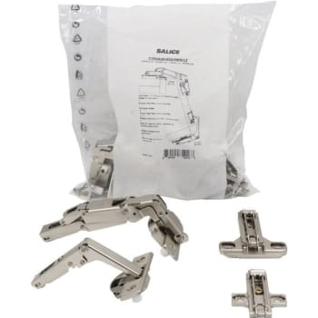 Image for Salice Lazy Susan 1/2" O/L Concealed Self Closing Euro Hinge, Dowels,Pack Of 2 from HD Supply