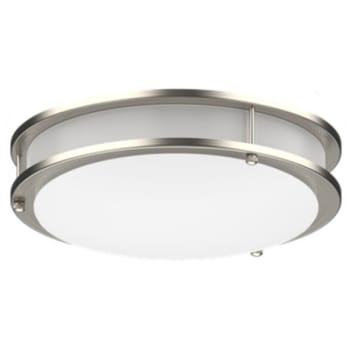 Image for Halco 12" Brush Nickel Select Led Flush Mount 2700/3000/3500/4000/5000k 90260 from HD Supply