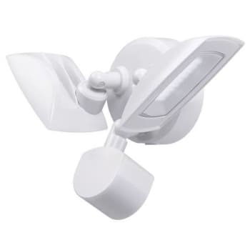 Image for Eran 30w Int Led Twin Head White Outdoor Flood Light Motion 3000 Lumens 4000k from HD Supply