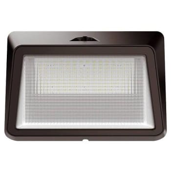 Eran 50w Led Bronze Outdoor Horizontal Dusk To Dawn Wallpack 6500 Lumens 4000k