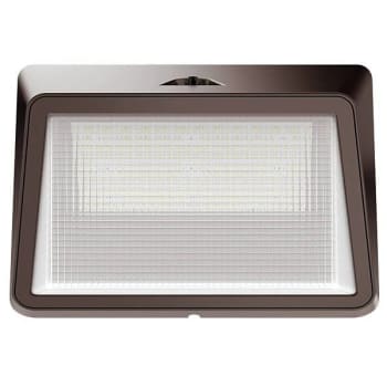 Eran 80w Led Bronze Outdoor Horizontal Dusk To Dawn Wallpack 10000 Lumens 4000k