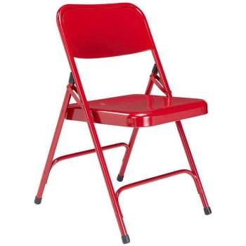 National Public Seating 200 Series Premium All-Steel Double Hinge Folding Chair