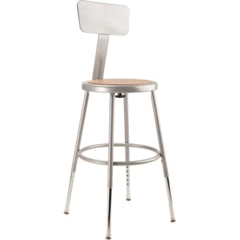 Image for National Public Seating 19"-27" Height Adjustable Heavy Duty Steel Stool from HD Supply