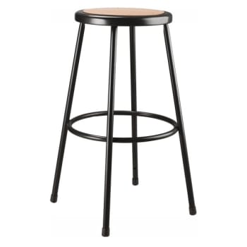 Image for National Public Seating 30" Heavy Duty Steel Stool, Black from HD Supply