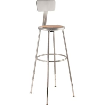 Image for National Public Seating 32"-39" Height Adjustable Heavy Duty Steel Stool from HD Supply