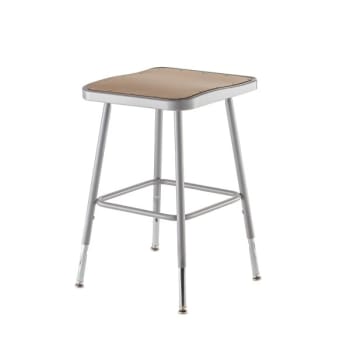 Image for National Public Seating 19"-27" Height Adjustable Heavy Duty Square Seat from HD Supply