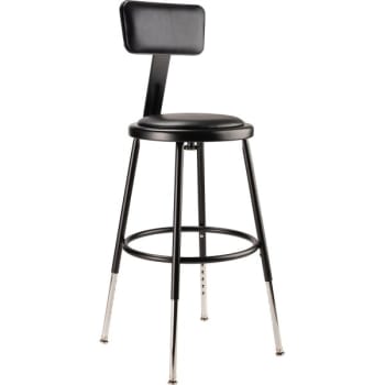 Image for National Public Seating 19"-27" Height Adjustable Heavy Duty Vinyl Steel Stool from HD Supply