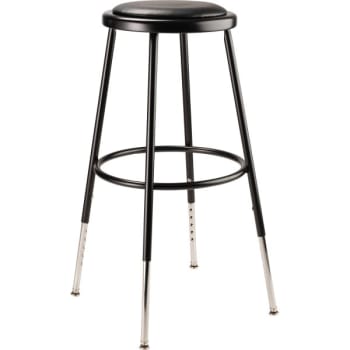 Image for National Public Seating 25"-33" Height Adjustable Heavy Duty Vinyl Steel Stool from HD Supply