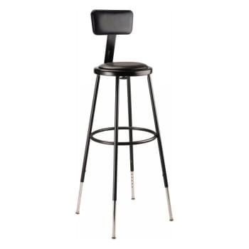 Image for National Public Seating 32 -39" Height Adjustable Vinyl Steel Stool from HD Supply