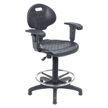 Image for National Public Seating Polyurethane Task Chair With Arms, 22"-32" Height from HD Supply