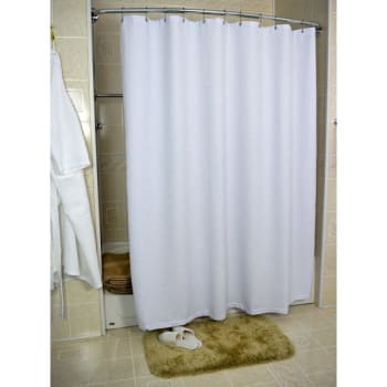 Image for Kartri Supreme Waffle 72x78 White With Grommets Shower Curtain, Case Of 6 from HD Supply