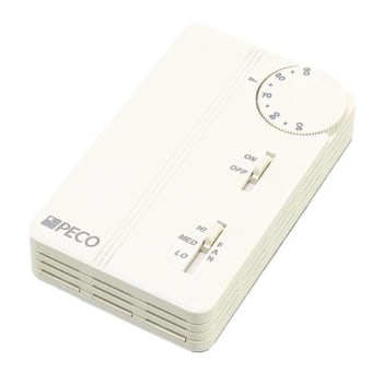 Image for Peco Controls 3 Speed Vertical Hvac Thermostat from HD Supply