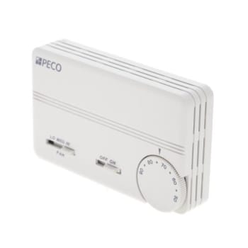 Image for Peco Controls 3 Speed Auto Change Over Electric Hvac Thermostat from HD Supply