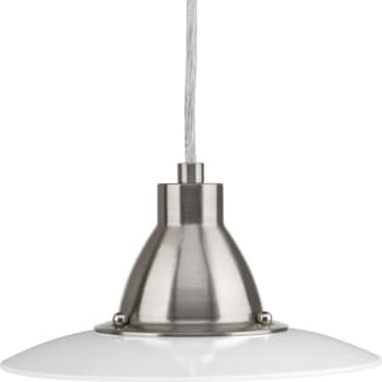 Image for Progress Lighting Avant Led 9 In. 1-Light Pendant Fixture (Brushed Nickel) from HD Supply