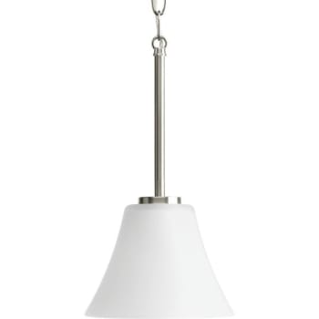 Image for Progress Lighting Bravo Brushed Nickel One-Light Mini-Pendant from HD Supply