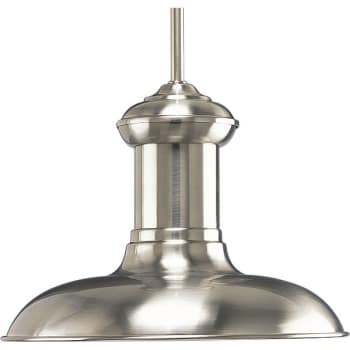 Image for Progress Lighting Brookside LED 12 in. 1-Light Pendant Fixture (Brushed Nickel) from HD Supply