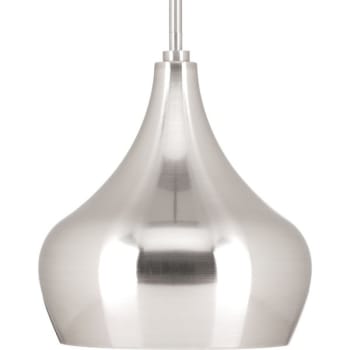Image for Progress Lighting Brushed Nickel One-Light LED Pendant from HD Supply