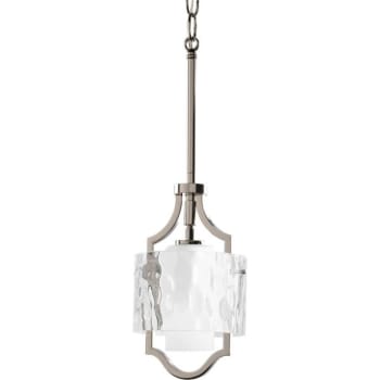 Image for Progress Lighting Caress 6 In. 1-Light Pendant Fixture (Polished Nickel) from HD Supply