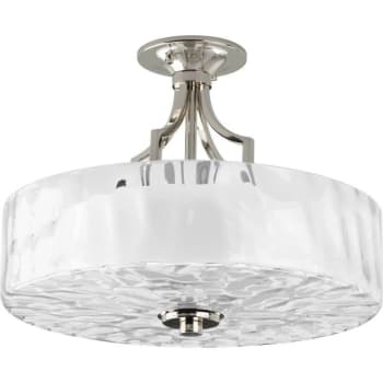 Image for Progress Lighting Caress 16 In. 2-Light Pendant Fixture (Polished Nickel) from HD Supply