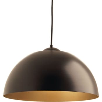 Image for Progress Lighting Dome Antique Bronze 16 One-Light LED Pendant from HD Supply
