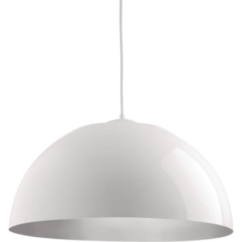 Image for Progress Lighting Dome White 22 One-Light LED Pendant from HD Supply