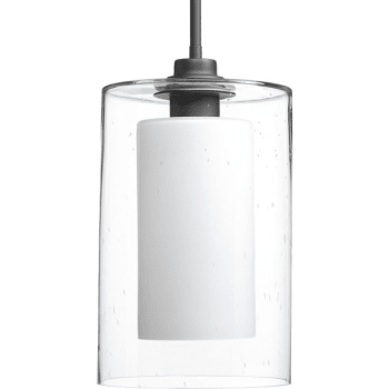 Image for Progress Lighting Double Glass Graphite One-Light Pendant from HD Supply