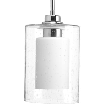 Image for Progress Lighting Double Glass 10 in. 1-Light Mini Pendant Fixture (White) from HD Supply