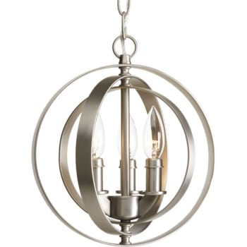 Image for Progress Lighting Equinox Burnished Silver Three-light Sphere Pendant from HD Supply