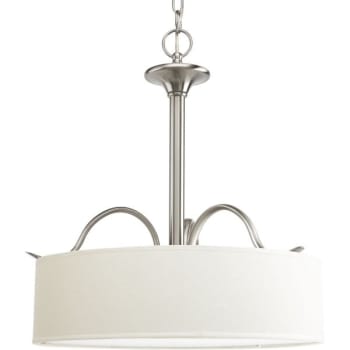Image for Progress Lighting Inspire 21.5 in. 3-Light Pendant Fixture (Brushed Nickel) from HD Supply