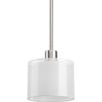 Image for Progress Lighting Invite 7 In. 1-Light Pendant Fixture (Brushed Nickel) from HD Supply