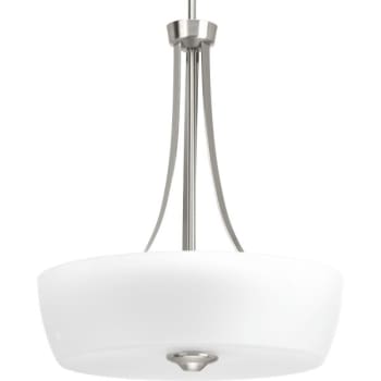 Image for Progress Lighting Leap 18 In. 3-Light Pendant Fixture (Brushed Nickel) from HD Supply