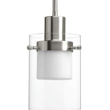 Image for Progress Lighting Moderna 6 In. 1-Light Pendant Fixture (Brushed Nickel) from HD Supply