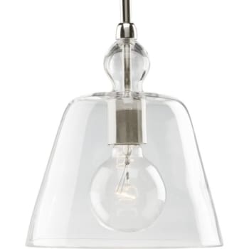 Image for Progress Lighting 9 In. 1-Light Mini Pendant Fixture (Polished Nickel) from HD Supply