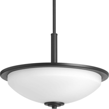 Image for Progress Lighting Replay Black Three-Light Inverted Pendant from HD Supply