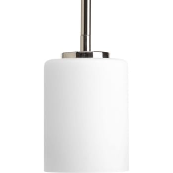 Image for Progress Lighting Replay Polished Nickel One-Light Mini-Pendant from HD Supply