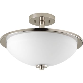 Image for Progress Lighting Replay 15 In. 2-Light Pendant Fixture (Polished Nickel) from HD Supply