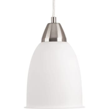 Image for Progress Lighting Simple Brushed Nickel LED Pendant from HD Supply