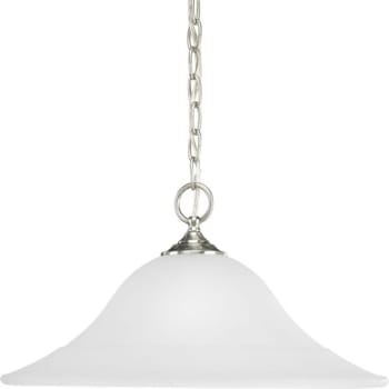 Image for Progress Lighting Trinity Brushed Nickel One-Light Pendant from HD Supply