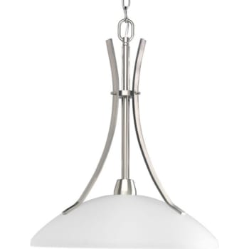 Image for Progress Lighting Wisten Brushed Nickel One-Light Pendant from HD Supply