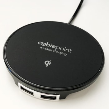 Image for Brandstand Cubiepoint Wireless Charging Pad With 2 Usb Ports from HD Supply