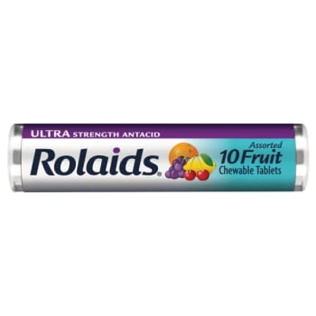 Image for Rolaids Ultra Strength 10 Count Chewable Tablets, Assorted Fruit Pack Of 12 from HD Supply