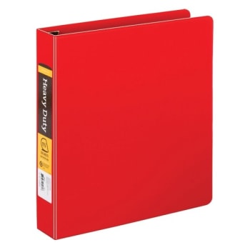 Image for Office Depot® Red Heavy-Duty Easy Open 1-1/2" D-Ring Binder from HD Supply