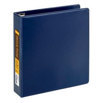 Image for Office Depot® Navy Polypropylene Heavy-Duty 2" D-Ring Binder from HD Supply