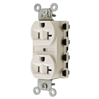 Image for Hubbell® Snap-On 20 Amp 125 Volt Extra Heavy Duty Snapconnect Duplex Standard Outlet (Light Almond) from HD Supply