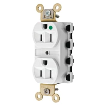 Image for Hubbell® Snap-On 15 Amp 125 Volt Hospital-Grade SNAPConnect Duplex Standard Outlet (White) from HD Supply